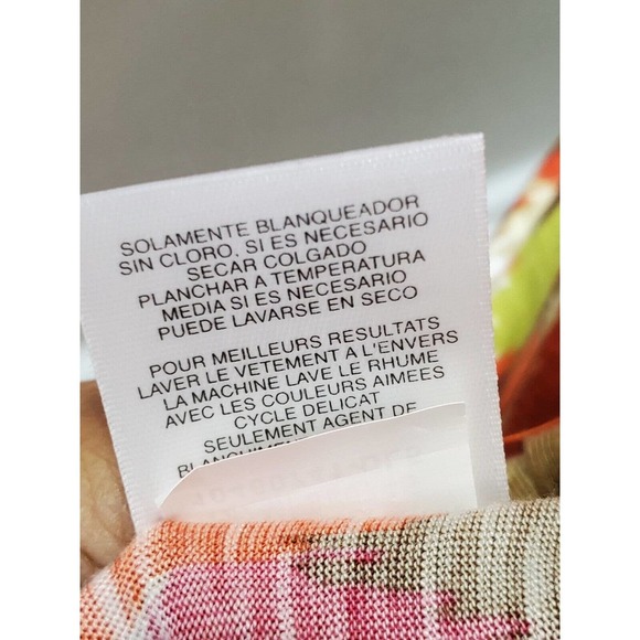 Jones New York Women Multicolor Viscose Scoop Neck Long Sleeve Top Blouse Size M - Picture 12 of 14